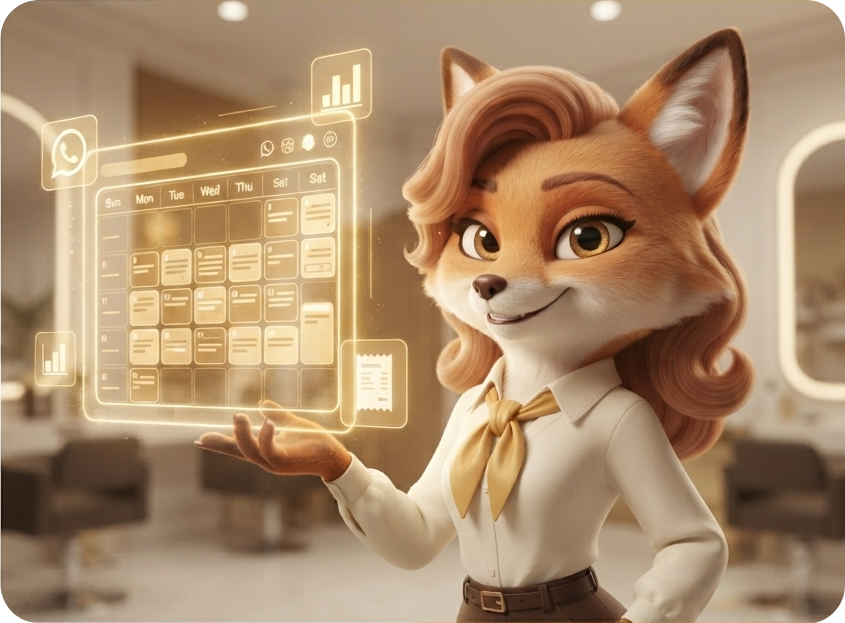 Rilax — planning de salon, mascotte Zina